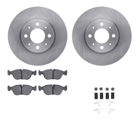 DYNAMIC FRICTION CO 6512-27160, Rotors with 5000 Advanced Brake Pads includes Hardware 6512-27160